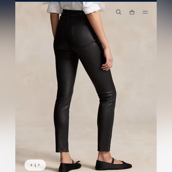 Polo Ralph Lauren Lambskin 5-Pocket Super-Slim
Pant Size 10 - Picture 2 of 6